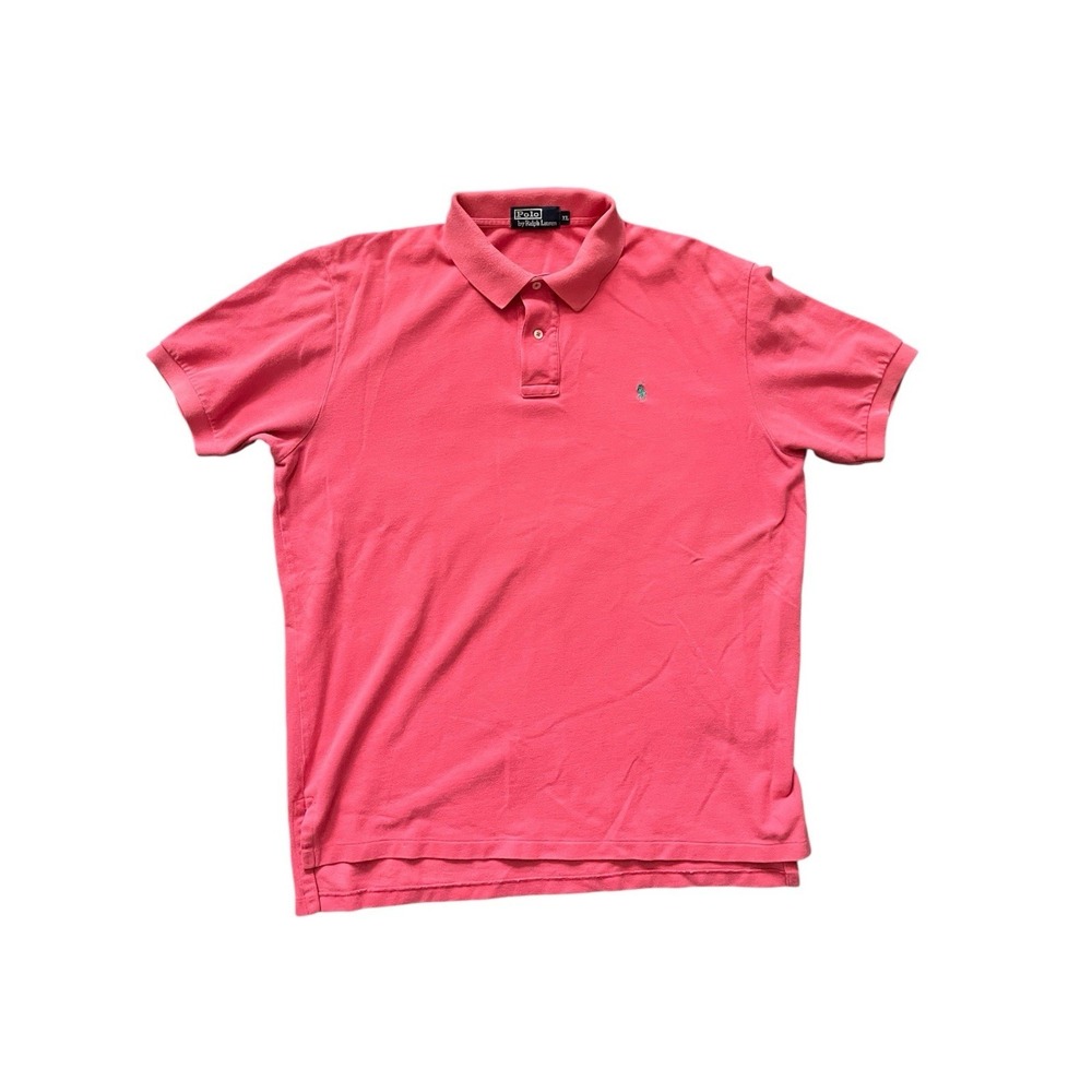 Polo Ralph Lauren Polo Shirt Mens XL Pink Cotton Pony Short Sleeve